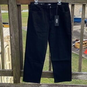 Black women straight leg mid rise Jeans by mica